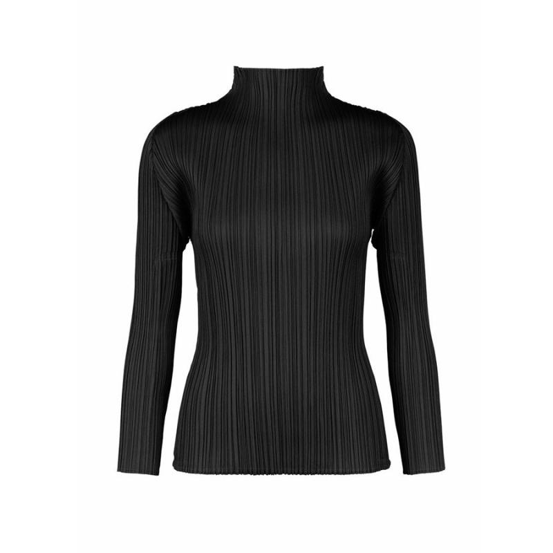 Womens Tops | Pleated top with long sleeves Clothing Tops